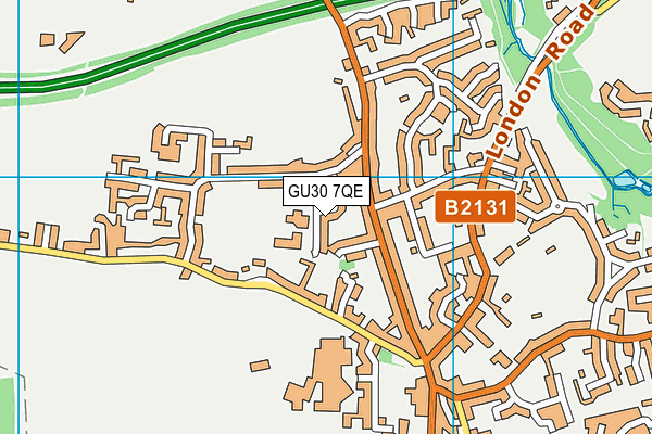 GU30 7QE map - OS VectorMap District (Ordnance Survey)