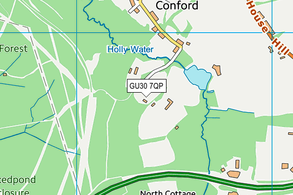 GU30 7QP map - OS VectorMap District (Ordnance Survey)