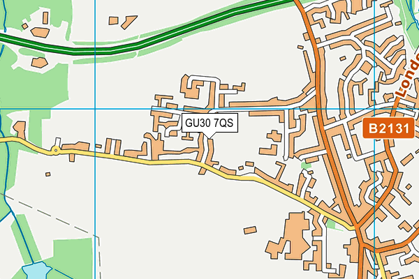 GU30 7QS map - OS VectorMap District (Ordnance Survey)