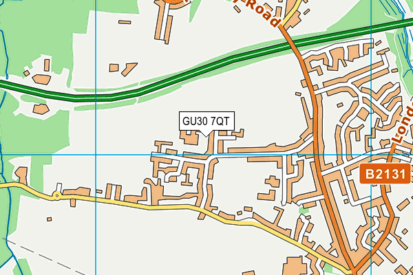 GU30 7QT map - OS VectorMap District (Ordnance Survey)