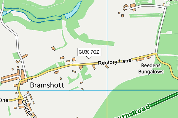 GU30 7QZ map - OS VectorMap District (Ordnance Survey)