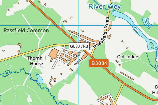 GU30 7RB map - OS VectorMap District (Ordnance Survey)