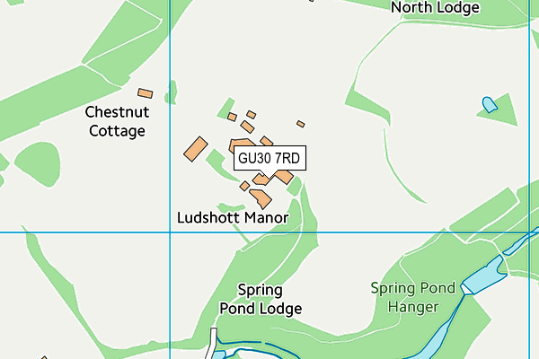 GU30 7RD map - OS VectorMap District (Ordnance Survey)