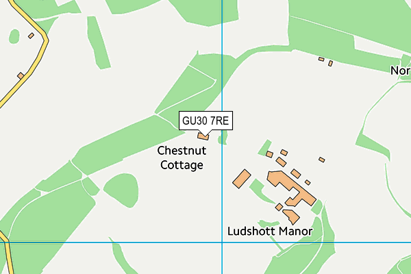 GU30 7RE map - OS VectorMap District (Ordnance Survey)