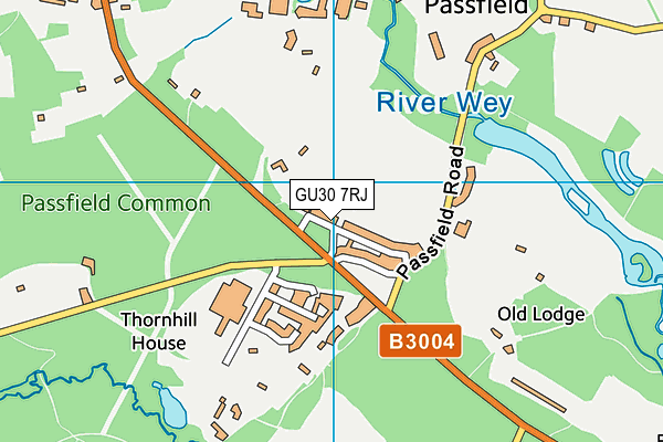 GU30 7RJ map - OS VectorMap District (Ordnance Survey)