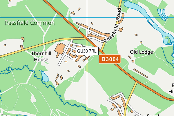 GU30 7RL map - OS VectorMap District (Ordnance Survey)