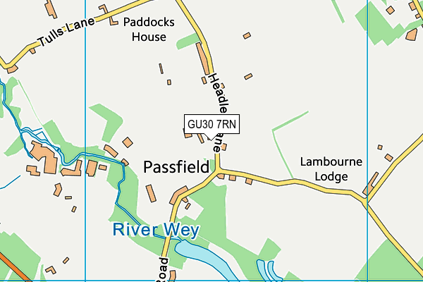 GU30 7RN map - OS VectorMap District (Ordnance Survey)