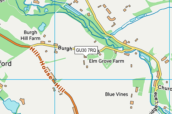 GU30 7RQ map - OS VectorMap District (Ordnance Survey)