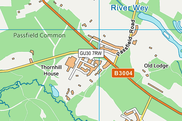 GU30 7RW map - OS VectorMap District (Ordnance Survey)