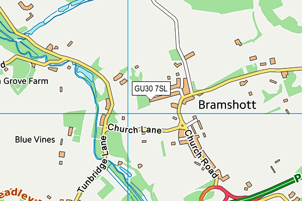 GU30 7SL map - OS VectorMap District (Ordnance Survey)