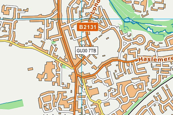 GU30 7TB map - OS VectorMap District (Ordnance Survey)