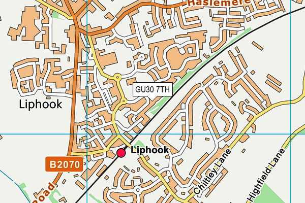 GU30 7TH map - OS VectorMap District (Ordnance Survey)