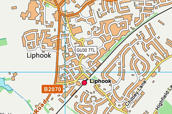 GU30 7TL map - OS VectorMap District (Ordnance Survey)