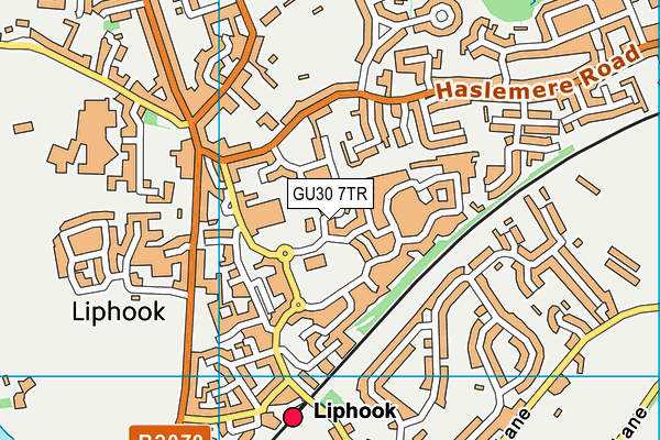 GU30 7TR map - OS VectorMap District (Ordnance Survey)