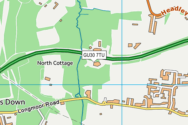 GU30 7TU map - OS VectorMap District (Ordnance Survey)