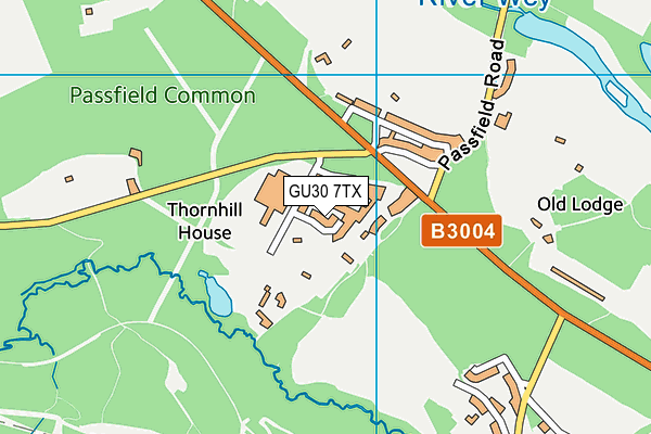 GU30 7TX map - OS VectorMap District (Ordnance Survey)