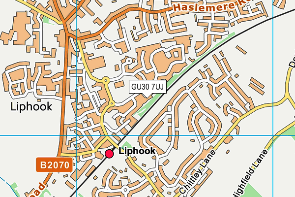 GU30 7UJ map - OS VectorMap District (Ordnance Survey)