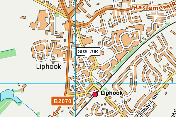 GU30 7UR map - OS VectorMap District (Ordnance Survey)