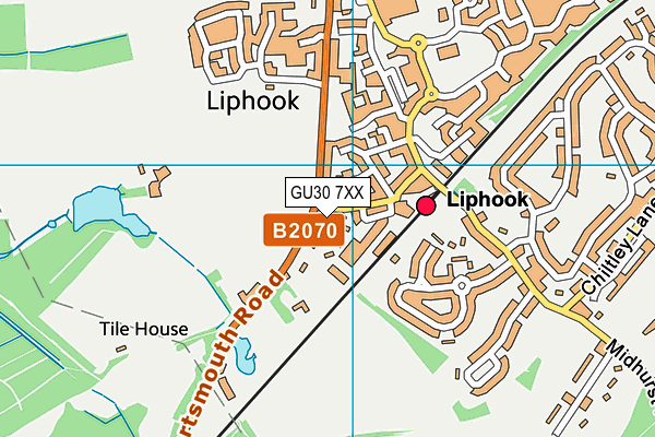 GU30 7XX map - OS VectorMap District (Ordnance Survey)