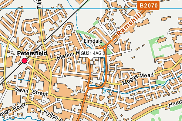 GU31 4AG map - OS VectorMap District (Ordnance Survey)