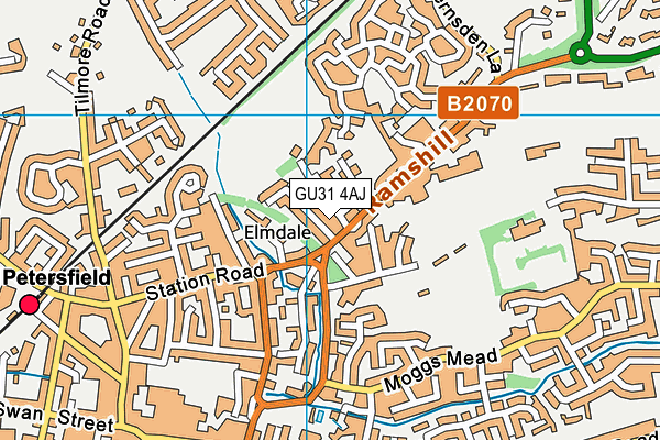 GU31 4AJ map - OS VectorMap District (Ordnance Survey)