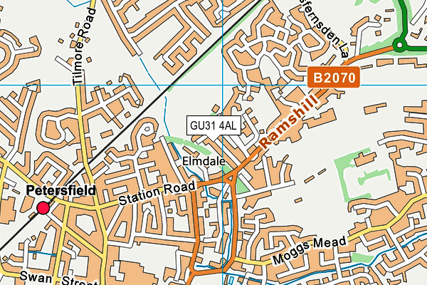 GU31 4AL map - OS VectorMap District (Ordnance Survey)