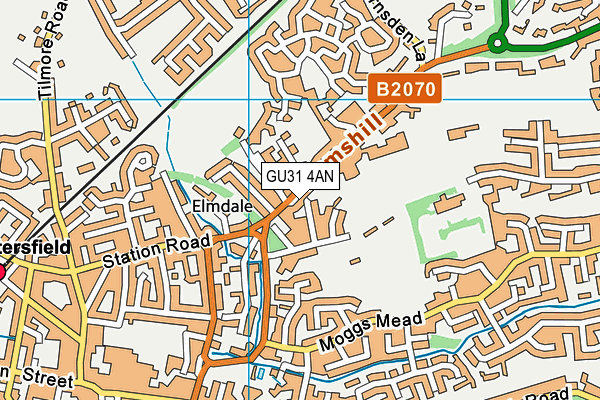GU31 4AN map - OS VectorMap District (Ordnance Survey)
