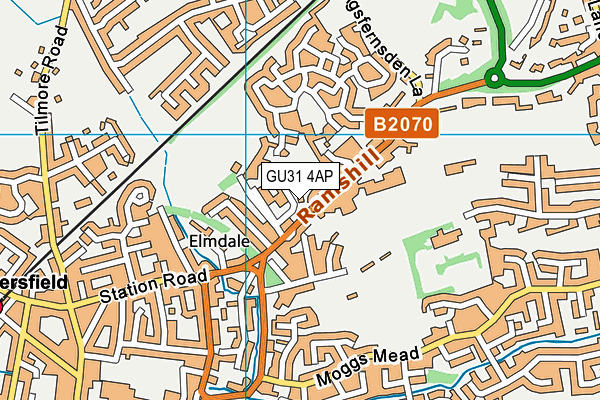 GU31 4AP map - OS VectorMap District (Ordnance Survey)