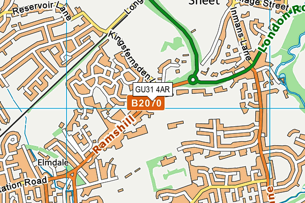 GU31 4AR map - OS VectorMap District (Ordnance Survey)