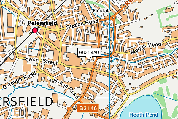 GU31 4AU map - OS VectorMap District (Ordnance Survey)