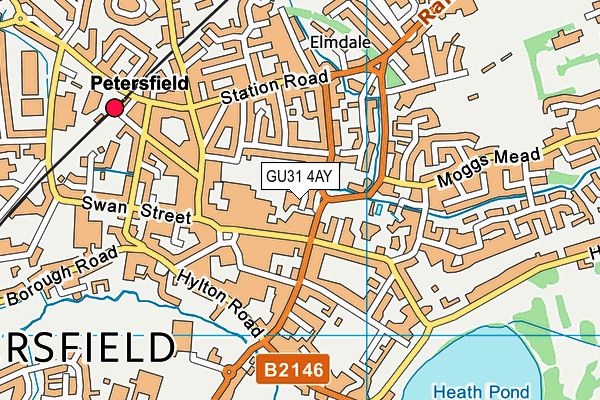 GU31 4AY map - OS VectorMap District (Ordnance Survey)