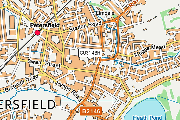 GU31 4BH map - OS VectorMap District (Ordnance Survey)