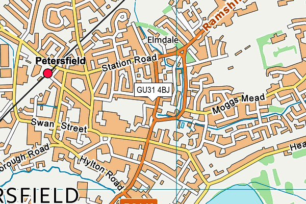 GU31 4BJ map - OS VectorMap District (Ordnance Survey)