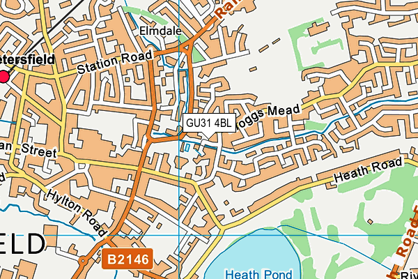 GU31 4BL map - OS VectorMap District (Ordnance Survey)
