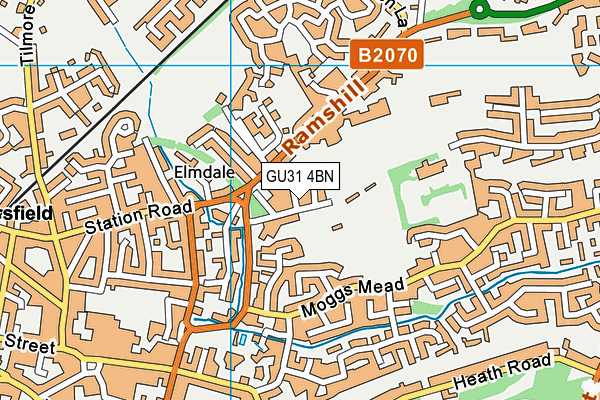 GU31 4BN map - OS VectorMap District (Ordnance Survey)