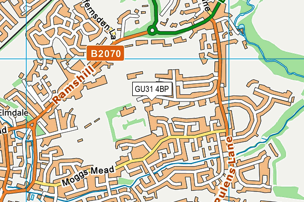 Herne Junior School map (GU31 4BP) - OS VectorMap District (Ordnance Survey)