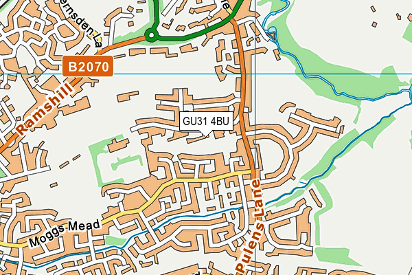 GU31 4BU map - OS VectorMap District (Ordnance Survey)