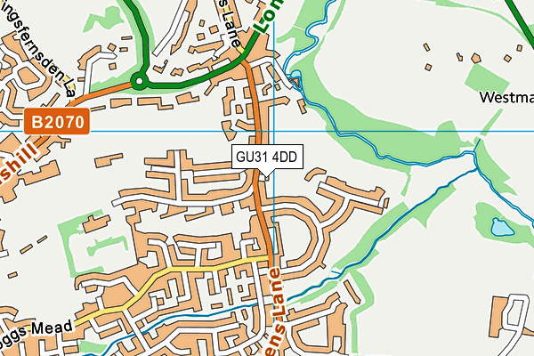 GU31 4DD map - OS VectorMap District (Ordnance Survey)