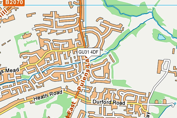 GU31 4DF map - OS VectorMap District (Ordnance Survey)