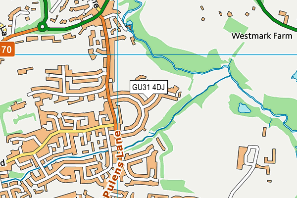 GU31 4DJ map - OS VectorMap District (Ordnance Survey)