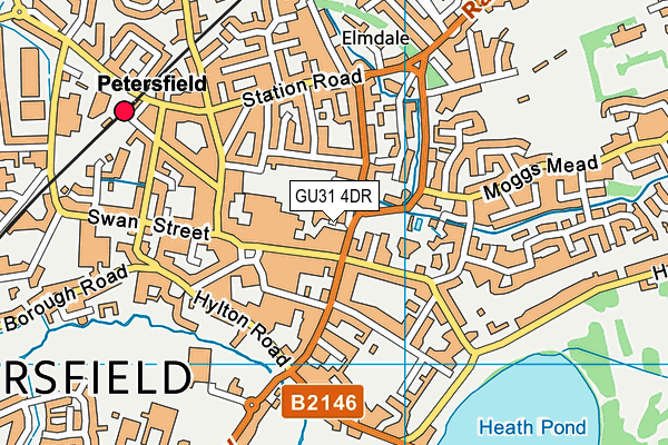 Map of THE COUNTRYSIDE VET LTD at district scale