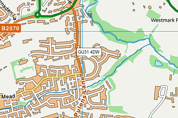 GU31 4DW map - OS VectorMap District (Ordnance Survey)