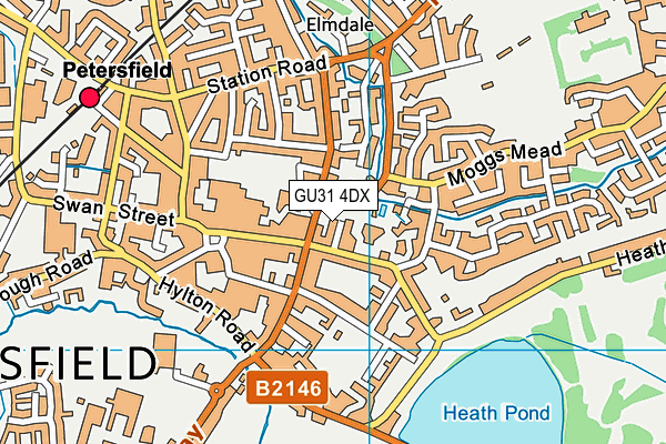 GU31 4DX map - OS VectorMap District (Ordnance Survey)