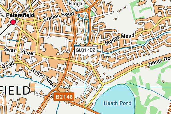 GU31 4DZ map - OS VectorMap District (Ordnance Survey)