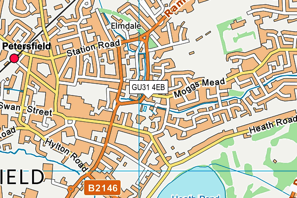 GU31 4EB map - OS VectorMap District (Ordnance Survey)