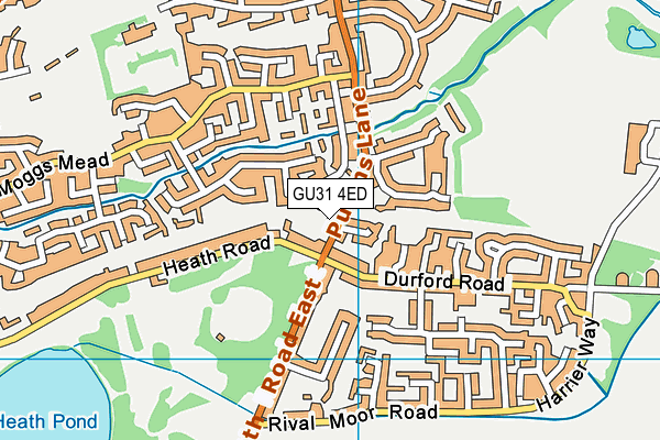 GU31 4ED map - OS VectorMap District (Ordnance Survey)