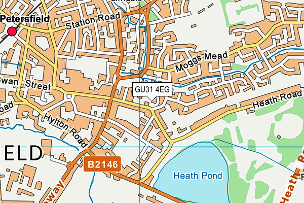 GU31 4EG map - OS VectorMap District (Ordnance Survey)