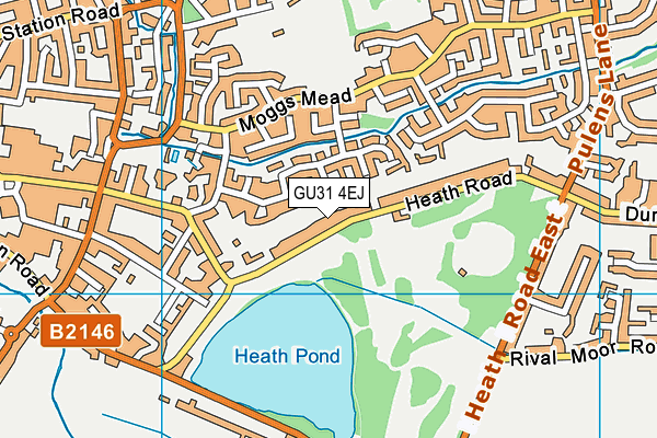 GU31 4EJ map - OS VectorMap District (Ordnance Survey)