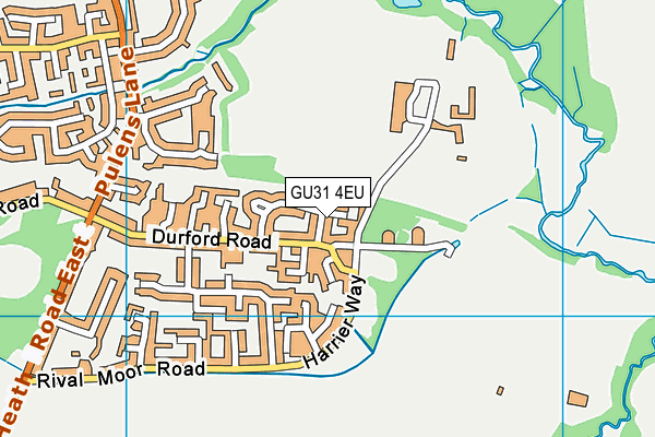 GU31 4EU map - OS VectorMap District (Ordnance Survey)