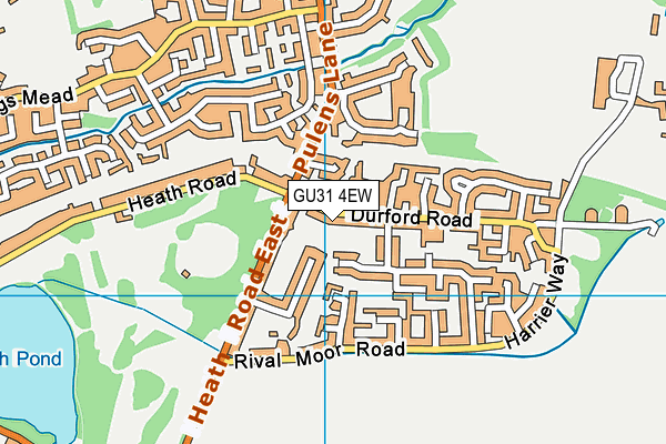 GU31 4EW map - OS VectorMap District (Ordnance Survey)